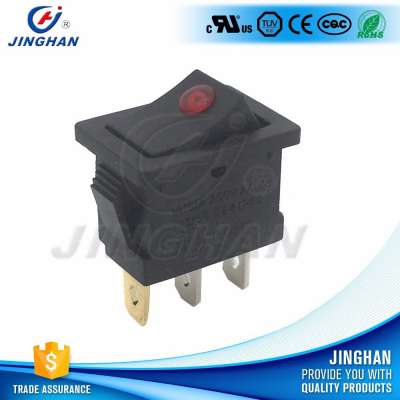 Jiinghan 12V LED Illuminated DOT Micro Rocker Switch T85