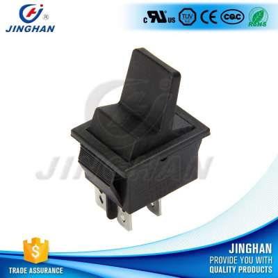 Economic Kcd4-101CB Black 4pin Self-Locking Push Button Rocker Switch